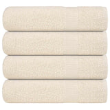 Vidaxl Bath towels 4 pcs 100x150 cm 360 g m² 100% cotton cream -colored