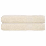 Vidaxx serviettes de sauna 2 pcs 80x200 cm 360 g m² 100% coton crème