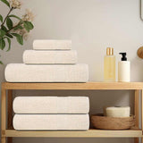 Vidaxx serviettes de sauna 2 pcs 80x200 cm 360 g m² 100% coton crème