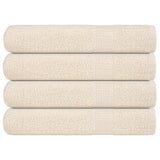 Vidaxx serviettes de sauna 4 pcs 80x200 cm 360 g m² 100% coton crème