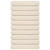 Vidaxx serviettes de sauna 10 pièces 80x200 cm 360 g m² 100% coton crème