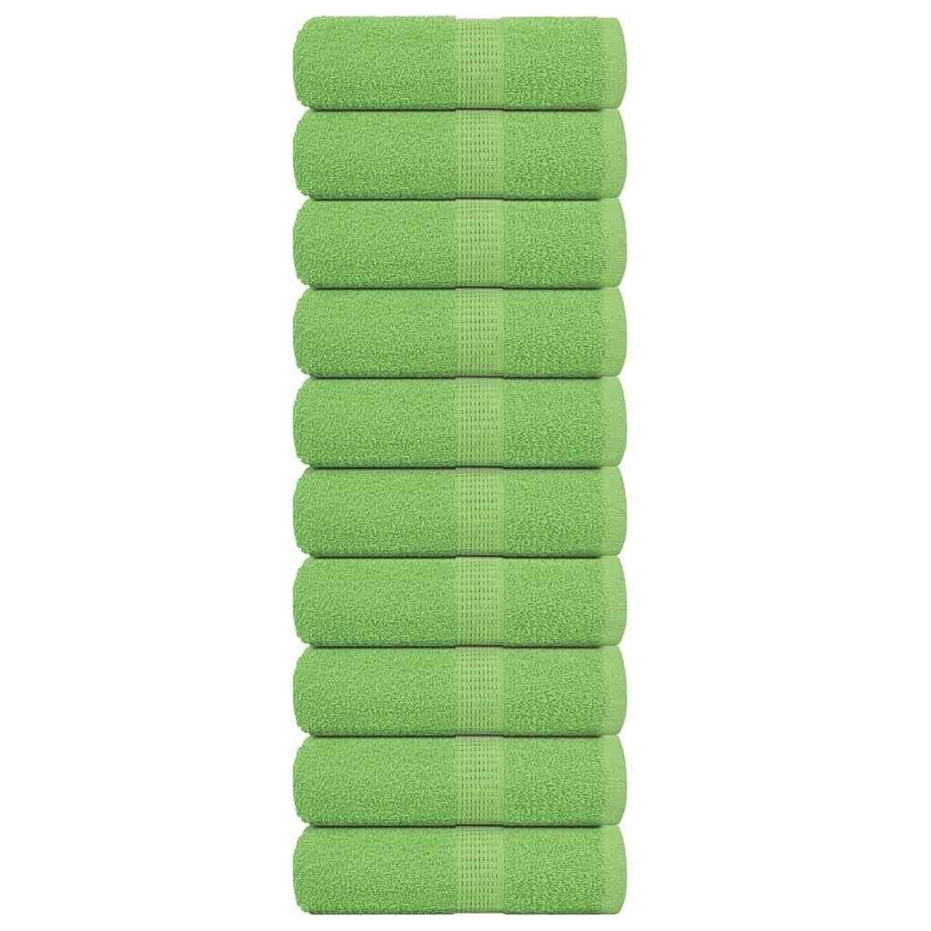 VidaXL serviettes invités 10 pièces 360 g m² 360 g m² 100% coton vert pomme