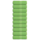 VidaXL serviettes invités 10 pièces 360 g m² 360 g m² 100% coton vert pomme