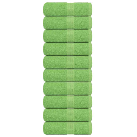 VidaXL serviettes invités 10 pièces 360 g m² 360 g m² 100% coton vert pomme