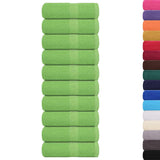 VidaXL serviettes invités 10 pièces 360 g m² 360 g m² 100% coton vert pomme