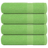 Vidaxx serviettes 4 pcs 50x100 cm 360 g m² 100% coton vert pomme