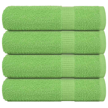 Vidaxx serviettes 4 pcs 50x100 cm 360 g m² 100% coton vert pomme