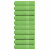 Vidaxx serviettes 10 pcs 50x100 cm 360 g m² 100% coton vert pomme