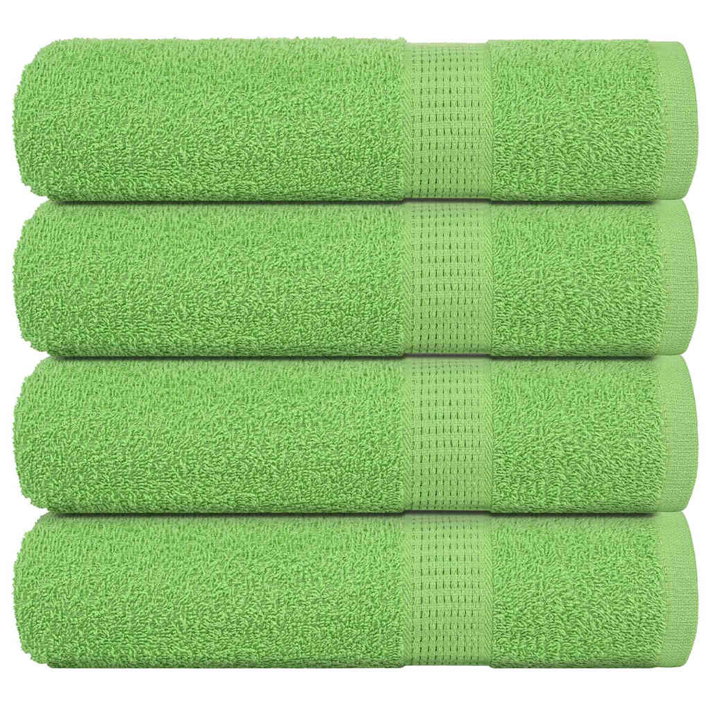 Vidaxx serviettes de douche 4 pcs 70x140 cm 360 g m² 100% coton vert pomme