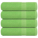 Vidaxx serviettes de douche 4 pcs 70x140 cm 360 g m² 100% coton vert pomme