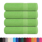 Vidaxx serviettes de douche 4 pcs 70x140 cm 360 g m² 100% coton vert pomme