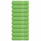 Vidaxx serviettes de douche 10 pcs 70x140cm 360 g m² 100% coton vert pomme