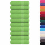 Vidaxx serviettes de douche 10 pcs 70x140cm 360 g m² 100% coton vert pomme