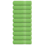 Vidaxx serviettes de bain 10 pcs 100x150 cm 360 g m² 100% coton vert pomme
