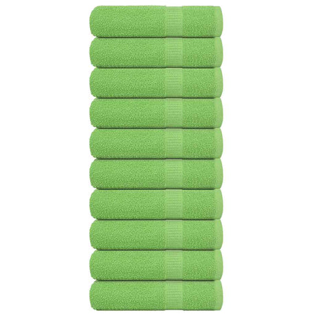 Vidaxx serviettes de bain 10 pcs 100x150 cm 360 g m² 100% coton vert pomme