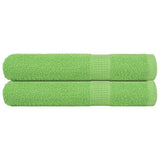 Vidaxl sauna towels 2 st 80x200 cm 360 g m² 100% cotton apple green