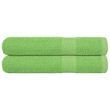 Vidaxx serviettes de sauna 2 pcs 80x200 cm 360 g m² 100% coton vert pomme