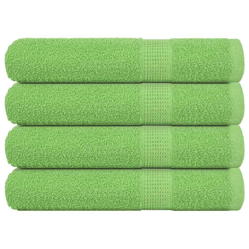 Vidaxl sauna towels 4 st 80x200 cm 360 g m² 100% cotton apple green