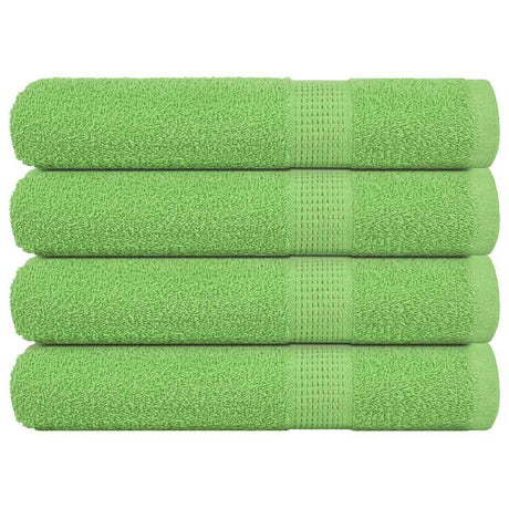 Vidaxx serviettes de sauna 4 pcs 80x200 cm 360 g m² 100% coton vert pomme