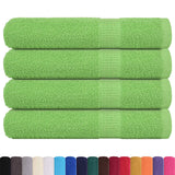 Vidaxx serviettes 4 pcs 100x200 cm 360 g m² 100% coton vert pomme