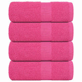 Vidaxl zeepdoekjes 4 st 30x30 cm 360 g m² 100% katoen roze