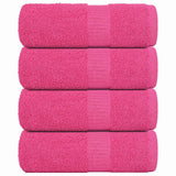 VidaXL débarbouillettes 4 pièces grenouille rose 30x30 cm 100% coton
