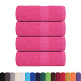 VidaXL débarbouillettes 4 pièces grenouille rose 30x30 cm 100% coton