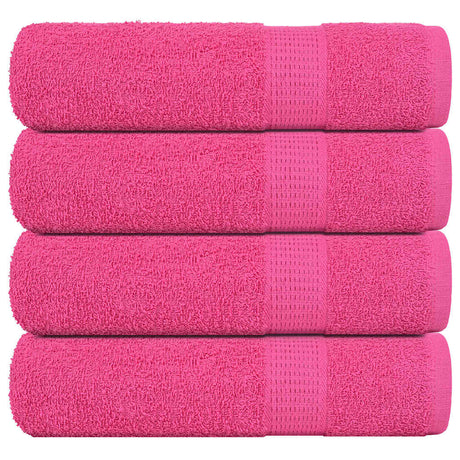 Vidaxx serviettes de douche 4 pcs 70x140 cm 360 g m² 100% coton rose