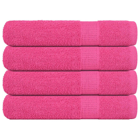 Vidaxx serviettes 4 pcs 100x200 cm 360 g m² 100% coton rose