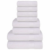 Vidaxx ensemble de serviettes 8 pièces 360 g m² 100% coton blanc