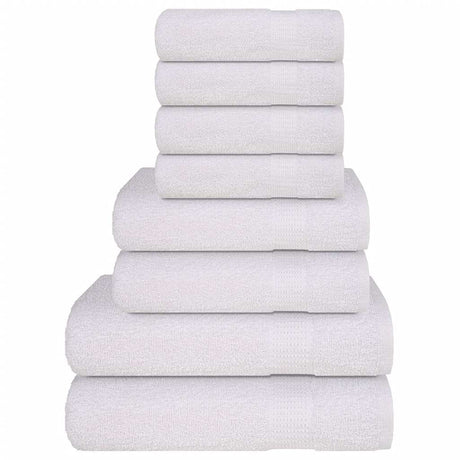 Vidaxx ensemble de serviettes 8 pièces 360 g m² 100% coton blanc