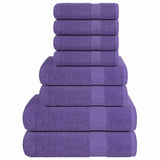 Vidaxx ensemble de serviettes 8 pièces 360 g m² 100% coton violet