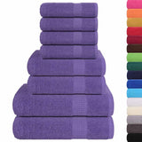 Vidaxx ensemble de serviettes 8 pièces 360 g m² 100% coton violet