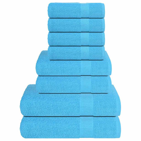 Vidaxx ensemble de serviettes 8 pièces grenouille 360 g m² turquoise