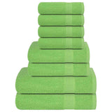 Vidaxx set de serviettes 8 pièces 360 g m² 100% coton vert pomme