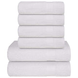 Vidaxx ensemble de serviettes 6 pièces 360 g m² 100% coton blanc