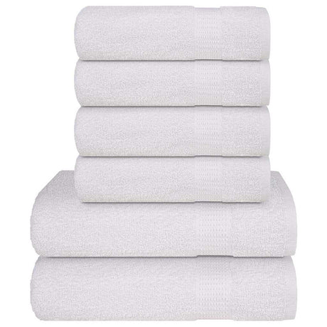 Vidaxx ensemble de serviettes 6 pièces 360 g m² 100% coton blanc