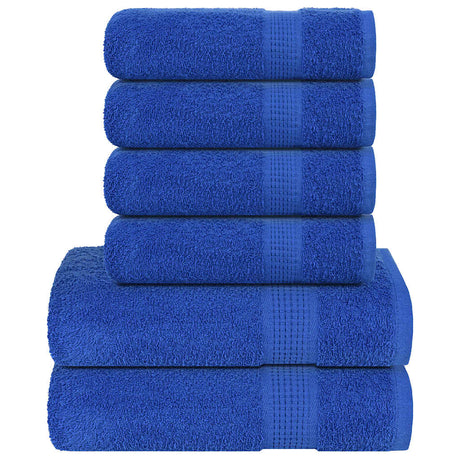 Vidaxx ensemble de serviettes 6 pièces grenouille 360 g m² bleu