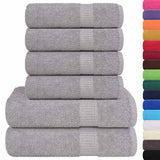 Vidaxx ensemble de serviettes 6 pièces 360 g m² 100% coton marron