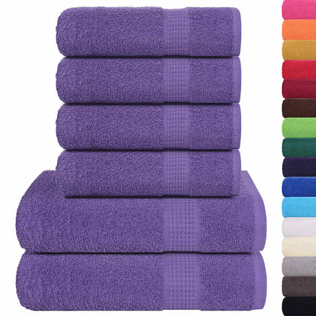 Vidaxx ensemble de serviettes 6 pièces grenouille 360 g m² violet