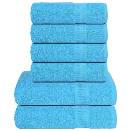 Vidaxx ensemble de serviettes 6 pièces grenouille 360 g m² turquoise