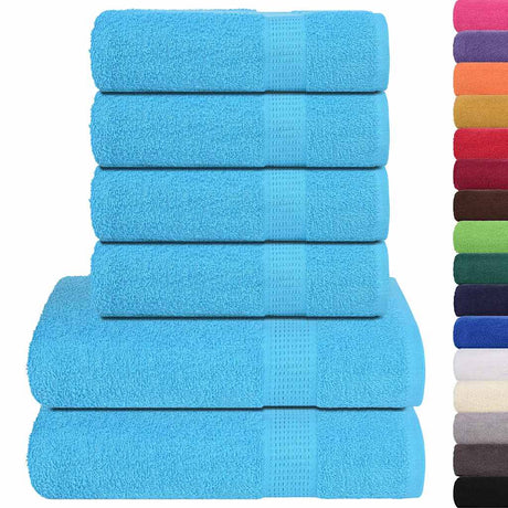 Vidaxx ensemble de serviettes 6 pièces grenouille 360 g m² turquoise