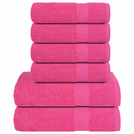 Vidaxx ensemble de serviettes 6 pièces grenouille 360 g m² rose