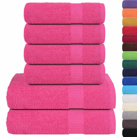 Vidaxx ensemble de serviettes 6 pièces grenouille 360 g m² rose