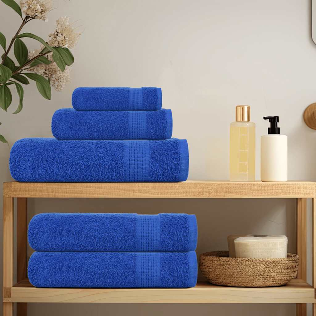 Vidaxl 12-piece towel set 360 g m² 100% cotton blue