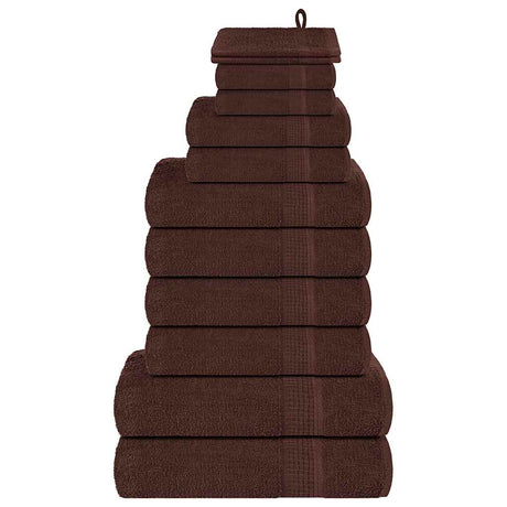 Vidaxx ensemble de serviettes 12 pièces grenouille 360 g m² marron