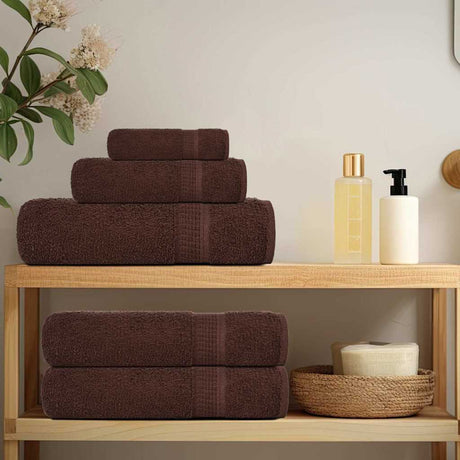 Vidaxx ensemble de serviettes 12 pièces grenouille 360 g m² marron