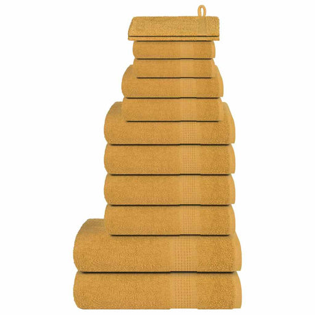 Vidaxx ensemble de serviettes 12 pièces grenouille 360 g m² or