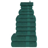 Vidaxl 12-piece towel set 360 g m² 100% cotton apple green