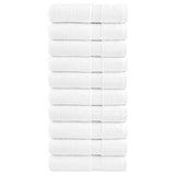 VidaXL serviettes solund 10 pièces 600 g m² 50x100 cm blanc